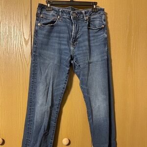2 air flex American Eagle Outfitters Men's Dark Blue Bootcut Jeans 34x36